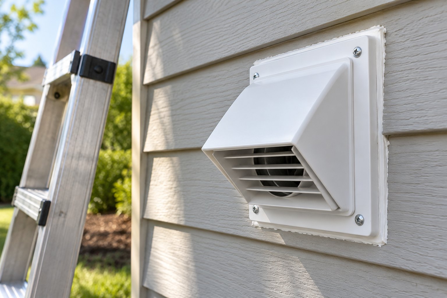 Illustrative new exterior wall vent cover
